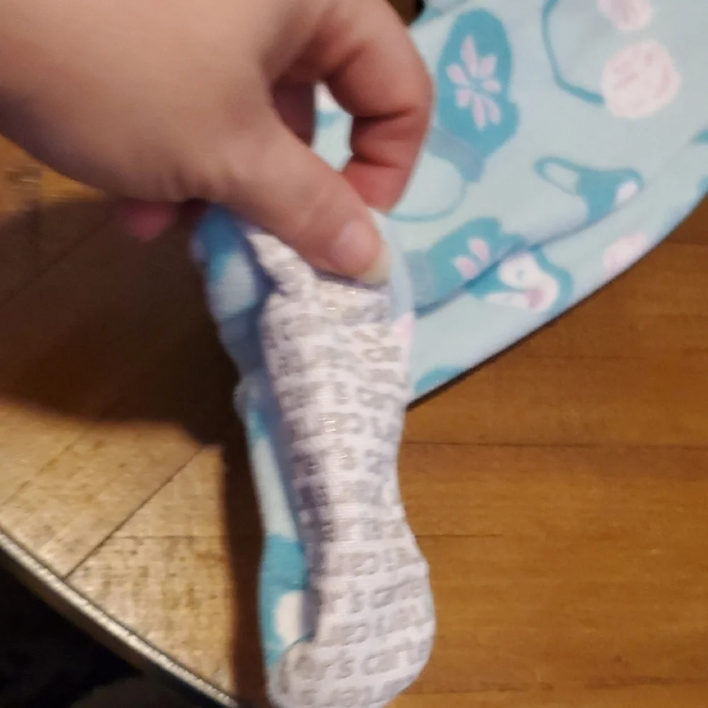 Carter's Teal and Pink Floral Footie